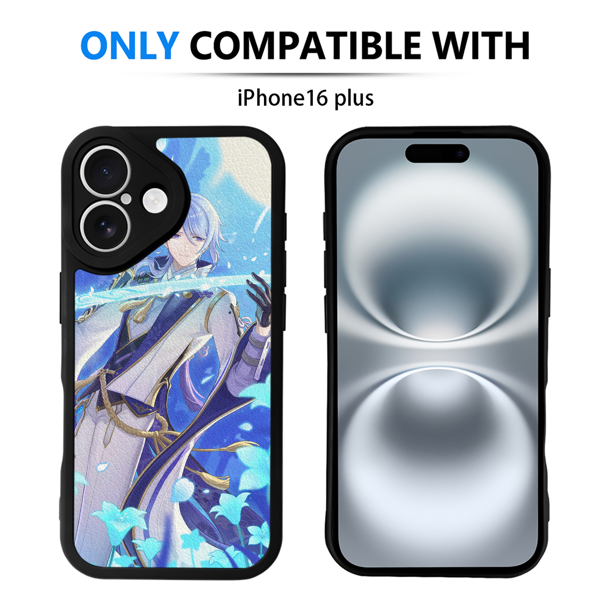 げんし神 genshin 【iPhone 16シリーズ対応】シリコンスマホケース（レザー調） 材質：シリコン